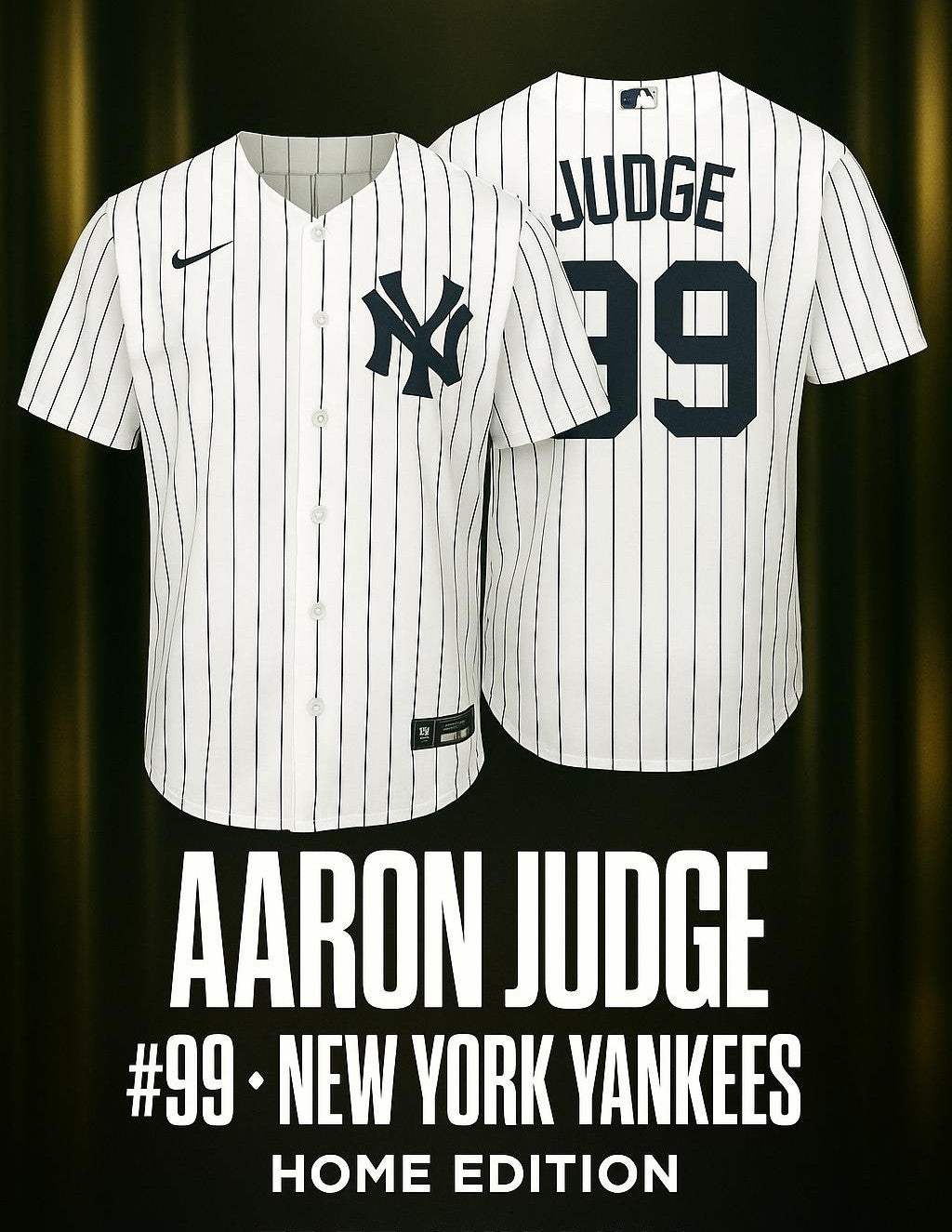 Aaron Judge #99 Yankees Jersey | Pinstripe Baseball Jersey – White/Navy