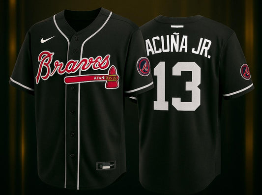 Braves #13 Ronald Acuna Jr Jersey